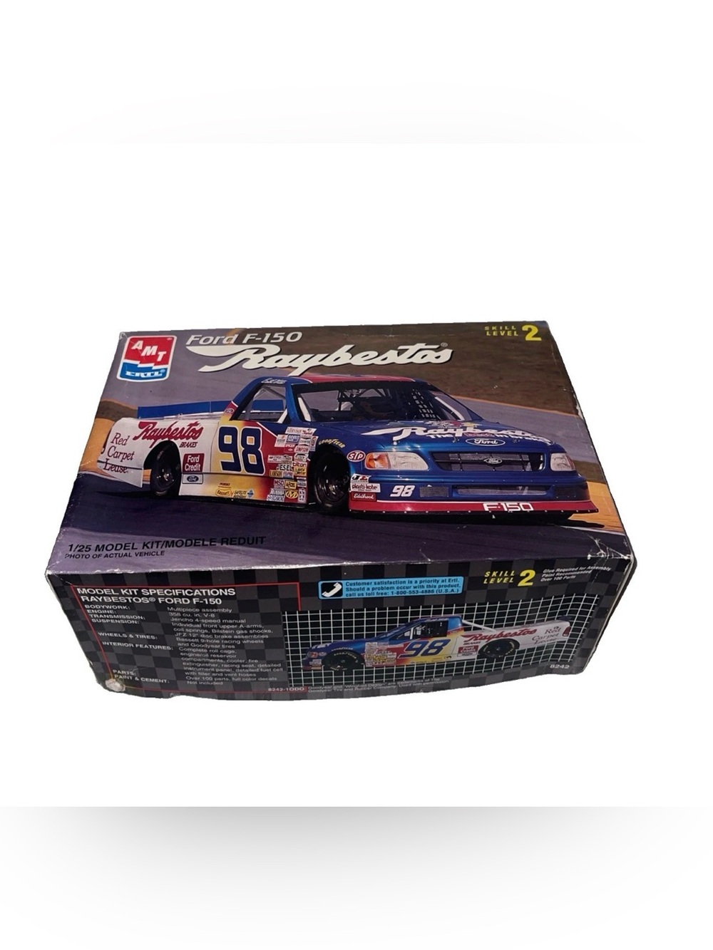AMT ERTL FORD F-150 RAYBESTOS 1/25 SCALE MODEL KIT 1996 Vintage